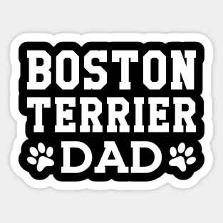 Boston Terrier Dad Sticker